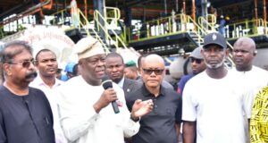 Tinubu’s Govt Expresses Joy As Dangote Refinery Commences Supply Of Petrol Mr Wale Edun and others...inside Dangote Refinery over the weekend...