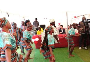 Oyo State Cultural Troupe at the event