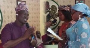 AbdulRahman Adepoju, Ibadan North West LG Boss Swears-In Secretary, Assistant Alh AbdulRahman Olanrewaju Adepoju, left, with the new appointees...