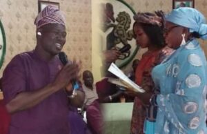 AbdulRahman Adepoju, Ibadan North West LG Boss Swears-In Secretary, Assistant Alh AbdulRahman Olanrewaju Adepoju, left, with the new appointees...
