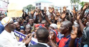 Makinde To Ibadan Residents: No More Demolition Along Circular Road’s Corridor Again Governor 'Seyi Makinde, left, addressing residents on Monday morning...at the Secretariat...