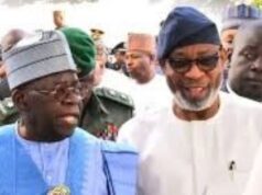 Emergence As Chairman Of AMSG: Tinubu Congratulates Dele Alake President Bola Tinubu, left, with Dr Dele Alake...recently...
