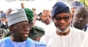 Emergence As Chairman Of AMSG: Tinubu Congratulates Dele Alake President Bola Tinubu, left, with Dr Dele Alake...recently...
