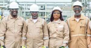 Investments In Nigeria: Tinubu’s Govt Hails Savannah Energy L-R: Managing Director, Savannah, Nigeria, Pade Durotoye; Honourable Minister of State, Petroleum Resources (Gas), Rt. Hon. Ekperikpe Ekpo; Head of Stakeholder Relations and Regional Manager, South East, Savannah, Nigeria, Nkoyo Etuk, and Operations Superintendent, Savannah, Nigeria, Chukwudoziem Umunna, during the visit of the Honourable Minister of State, Petroleum Resources (Gas) to Savannah’s gas processing facility in Uquo, Akwa Ibom State...