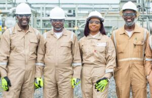 Investments In Nigeria: Tinubu’s Govt Hails Savannah Energy L-R: Managing Director, Savannah, Nigeria, Pade Durotoye; Honourable Minister of State, Petroleum Resources (Gas), Rt. Hon. Ekperikpe Ekpo; Head of Stakeholder Relations and Regional Manager, South East, Savannah, Nigeria, Nkoyo Etuk, and Operations Superintendent, Savannah, Nigeria, Chukwudoziem Umunna, during the visit of the Honourable Minister of State, Petroleum Resources (Gas) to Savannah’s gas processing facility in Uquo, Akwa Ibom State...