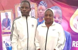 Ikhana, Others Shower Encomium On Lawal, Ogun YSFON Boss On 60th Birthday Alhaji Lawal Adeoye Kasimawo Waheed...and wife at the event...