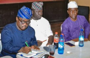 Oyo Deputy Speaker, Hon. Fadeyi Intervenes In Gbeleyi Land Dispute, Pushes For Peaceful Resolution Hon. Muhammad Abiodun Fadeyi, left, with others...