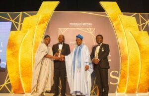 Day Greenwich Merchant Bank Boss Received NBCC 2024 Leadership Award L-R: Chief Bintan Famutimi, Honorary Life Vice President of NBCC; Mr. Kayode Falowo, Past President of NBCC receiving the “Sir Henry Fajemirokun Prize for Outstanding Leadership”; Asiwaju (Dr) Michael Olawale-Cole, Past President of NBCC and Mr. Ray Atelly, President and Chairman of Council, NBCC at the Nigerian-British Chamber of Commerce (NBCC) 2024 Presidential Dinner & Award Ceremony, held in Lagos recently…