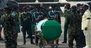 General Taoreed Lagbaja’s Body Arrives MMIA In Lagos ...the body of the late Chief of Army Staff Lt. Gen. Taoreed Lagbaja...on arrival in Nigeria...