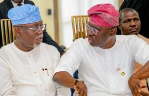 Victory At Guber Poll: Sanwo-Olu Hails Aiyedatiwa, Thanks Ondo People Gov Babajide Sanwo-Olu, right, with the Gov-Elect of Ondo State, Lucky Aiyedatiwa over the weekend in Akure...