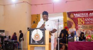 It Is Imperative For Nigeria’s Education Sector To Be Overhauled – Senator Alli Senator Sharafadeen Alli...delivering his lecture...