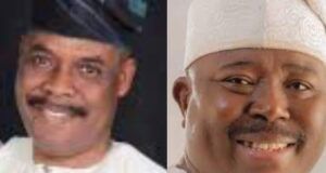 Sharafadeen Alli Celebrates As Oyo APC Topshot, Fatai Ibikunle Adds Another Year Alhaji Fatai Ibikunle, left...and Senator Sharafadeen Alli...