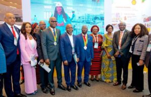 Okunbor: Shell Will Continue To Power Progress On Energy Security In Nigeria …Leadership team of the Nigeria Association of Petroleum Explorationists (NAPE) visit the Shell stand during the opening ceremony of the 2024 conference and exhibition at Eko Hotel…Lagos…