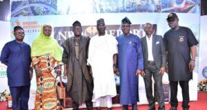 Stakeholders Agree On Expanded Tax Base At NPO Reports’ Event In Abuja L-R CEO of Upshot Media, Mr. Mojeed Jamiu; Executive Director Sustainable Gender Action Initiative, Dr. Mufuliat Fijabi; Representative of the Chairman of FIRS, Dr. Zacch Adedeji, Dr. Umar Idris Ahmed, representative of the Kogi State Governor Hon. Kingsley Fanwo; Chairman of the event and former Postmaster General of the Federation, Dr. Ismail Adebayo Adewusi; panelist Dr. Hakeem Tijani of the Nigerian Institute of Social and Economic Research (NISER) Ibadan and CEO S-OK Advisory and Media Limited and Publisher NPO Reports, Mr. Semiu Okanlawon at the second annual National Dialogue held in Abuja during the week...