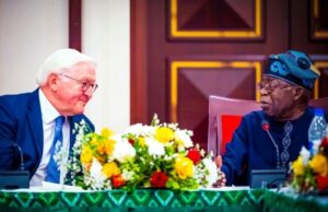 Tinubu To German President: We’ll Handle Return Of Mali, Niger And Burkina Faso With Wisdom President of Germany, Frank–Walter Steinmeier, left, with Nigeria's President Bola Tinubu...