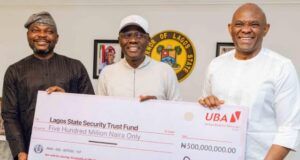 Enhancement Of Security: UBA Donates ₦500 Million To Lagos State Security Trust Fund
