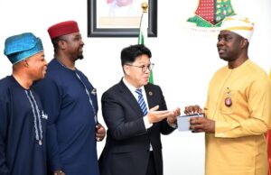 Makinde: Our Plan Is To Continue To Partner Investors For Economic Prosperity Oyo's Governor Seyi Makinde, right, with his guests...