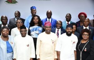Relief As Makinde Swears In 48 Permanent Secretaries Governor Seyi Makinde and others at the event...