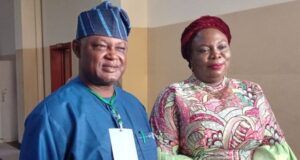 Photo: OYMASED’s Morohunkola Thomas Hosts Oyo NOA Boss, Others At Stakeholders’ Event Dr Morounkola Thomas, left, with Dr Olukemi Afolayan at the symbolic event...