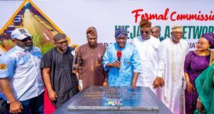 Sanwo-Olu Makes Additional Promises To Lagosians As He Commissions Road Projects Governor Babajide Sanwo-Olu of Lagos State with others at the road commissioning event...
