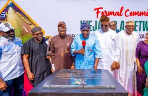 Sanwo-Olu Makes Additional Promises To Lagosians As He Commissions Road Projects Governor Babajide Sanwo-Olu of Lagos State with others at the road commissioning event...