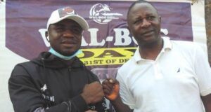 Sports Can Boost Nigeria’s Greatness, Says Ogunkeyede As He Hosts Oyekola ‘Scorpion’ Olawale Ogunkeyede, right, with Scorpion...