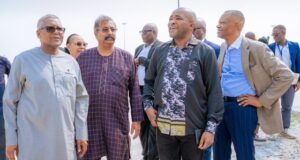 Dangote Refinery Exports Two Cargoes Of Jet Fuel To Saudi Aramco In Saudi Arabia President/CEO, Dangote Group, Aliko Dangote; Vice President (Oil & Gas), Dangote Group, Mr Devakumar Edwin; Chairman, Nigerian Economic Summit Group (NESG), Mr Niyi Yusuf; and Board Member, NESG, Mr Frank Aigbogun, during the NESG delegation's visit to Dangote Petroleum Refinery & Petrochemicals and Dangote Fertilisers in Ibeju Lekki, Lagos, on Tuesday, 4th February 2025...