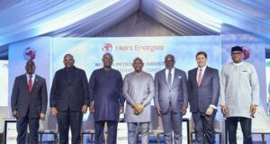 Growth Of Nigeria’s Oil Production On Front Burner At Heirs Energies Leadership Forum 2025 L-R: CCE, NUPRC, Engr. Gbenga Komolafe; CEO, Heirs Energies, Osa Igiehon; Minister of State for Petroleum Resources (Oil), Senator Heineken Lokpobiri; Founder/Chairman, Heirs Holdings and Chairman Heirs Energies, Tony O. Elumelu, CFR; OPEC Board of Governors Chairman for Nigeria & CEO, First E&P, Ademola Adeyemi-Bero; CEO, Seplat Energy, Roger Brown and Executive Vice President, Upstream, NNPC Limited, Udobong Ntia, at the Heirs Energies' Nigeria Petroleum Industry Discourse which held at the Transcorp Hilton Abuja…