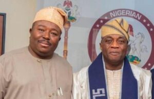 Your Passion For Service Is Commendable, Senator Alli Tells Akintunde@63 Senator Sharafadeen Alli, left, with colleague, Yunus Akintunde...