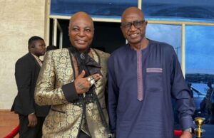 Photo: Obasanjo Reunites Segun Odegbami, Charlie Boy Dr Olusegun Odegbami, right, with Charlie Boy...