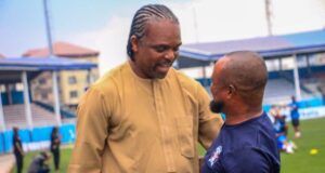 Photo: Day Dimeji Lawal, Kanu Nwanko Shared Spirit Of Oneness Kanu Nwankwo, left, with Dimeji Lawal...