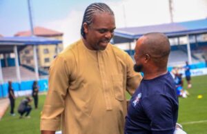 Photo: Day Dimeji Lawal, Kanu Nwanko Shared Spirit Of Oneness Kanu Nwankwo, left, with Dimeji Lawal...