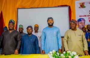 Ogundoyin Harps On Staff Development As Oyo Assembly Service Commission Begins 2-Day Capacity Building For Legislative Staff From left: Majority Leader, Hon. Sanjo Adedokun, Chairman OYHASC, Hon. Julius Okedoyin, Speaker, Hon. Adebo Ogundoyin and Deputy Speaker, Hon. Muhammed Fadeyi...