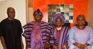 Gov Makinde’s A Man Driven By Objectivity, Pursuit Of Truth – Alaafin L-R: Engineer Seyi Makinde, Oba Akeem Owoade, Ayaba Abiwunmi Owoade and Engr (Mrs) Olufunke Omini Makinde...