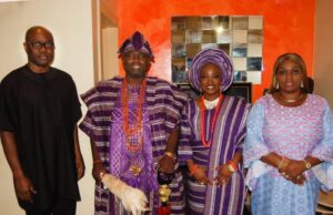 Gov Makinde’s A Man Driven By Objectivity, Pursuit Of Truth – Alaafin L-R: Engineer Seyi Makinde, Oba Akeem Owoade, Ayaba Abiwunmi Owoade and Engr (Mrs) Olufunke Omini Makinde...