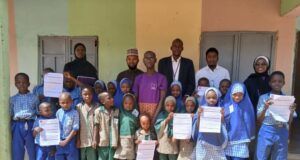 Polaris Bank Takes Financial Literacy Campaign To Warri School …a cross section of members of staff of Polaris Bank with students Damaturu during the Global Money Week recently…
