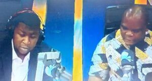 I Have Never Seen Any Nigerian Governor That Pays ‘Tithe’ – Rev Edward Alabi Reverend (Dr) Edward Kehinde Alabi, right, with Tunde Olawuwo...during one of the Radio appearances of the man of God...