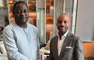 UfitFly Seeks Partnership With Canadian High Commission Evang. Ajibola Ogunkeyede, left, with Dindembolo-Zaya Kuyena...