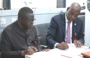 EFCC, TCTI Sign MoU On Digital Skills Provision For Youths TCTI Director General, Professor Taoheed Adedoja, left, with EFCC’s Executive Chairman, Mr. Ola Olukoyede