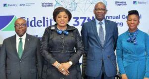 Shareholders Commend Fidelity Bank’s FY 2024 Performance L – R: Executive Director/Chief Operations and Information Officer, Mr. Stanley Amuchie; Managing Director/Chief Executive Officer, Dr. Nneka Onyeali-Ikpe; Chairman, Mr. Mustafa Chike-Obi; and Company Secretary, Mrs. Ezinwa Unuigboje; (all of Fidelity Bank Plc) at the bank’s 37th Annual General Meeting held in Lagos recently…
