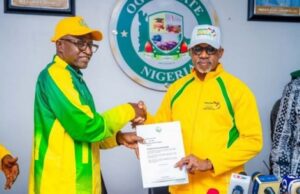 Why We Are Investing Heavily On Gateway Games 2024 – Abiodun Dr Olusegun Odegbami, left, with the Ogun State Governor, Prince Dapo Abiodun...