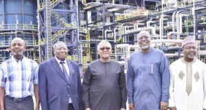 Dangote: We Have Capacity To Meet Petroleum Needs Of ECOWAS L -R: Chairman, MRS Oil Nigeria Plc, Sayyu Dantata; ECOWAS Commissioner for Infrastructure, Energy and Digitalisation; Sédiko Douka; President/ CE, Dangote Industries Ltd; Aliko Dangote; President of the ECOWAS Commission; H. E. Dr. Omar Aliau Touray; ECOWAS Commissioner for Internal Affairs; Prof. Nazifi Abdullahi Darma;; During President of the ECOWAS Commission and His Team Visit to Dangote Petroleum Refinery and Fertiliser Plant in Lekki, Lagos on Thursday, May 29, 2025...