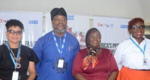 Plan International Nigeria Addresses Girls’ Rights & Safety L-R: Helen Idiong, Director, Program & Influencing, Plan International Nigeria; Charles Usie, Country Director, Plan International Nigeria; Olapeju Ibekwe, CEO, Sterling One Foundation; and Sheila Ojei, Director, Philanthropy, Plan International Nigeria, at a press briefing, where Plan International Nigeria announced its theme partnership for the upcoming Africa Social Impact Summit (ASIS), in collaboration with the Co-convener, Sterling One Foundation…