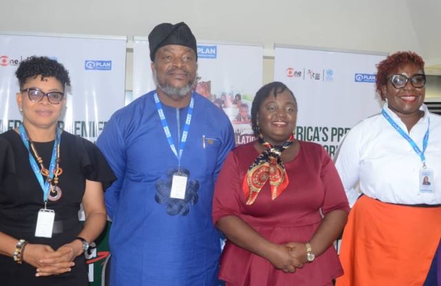 Sterling One Image L-R: Helen Idiong, Director, Program & Influencing, Plan International Nigeria; Charles Usie, Country Director, Plan International Nigeria; Olapeju Ibekwe, CEO, Sterling One Foundation; and Sheila Ojei, Director, Philanthropy, Plan International Nigeria, at a press briefing, where Plan International Nigeria announced its theme partnership for the upcoming Africa Social Impact Summit (ASIS), in collaboration with the Co-convener, Sterling One Foundation…