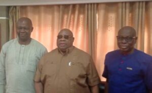WhatsApp Image 20250611 at 0054202b31b209 | PM Parrot L R Dr Festus Adedayo Gov Adeleke and Edward Dickson the MD Nigerian Tribune Newspapers
