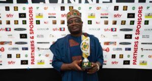 Onilu, NOA Boss Bags ‘Most Impactful Nigerian Patron Award 2025’ In London Director-General of the National Orientation Agency (NOA), Malam Lanre Issa-Onilu...with his award...