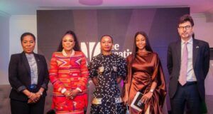 Nigeria’s Creative Economy To Benefit From Polaris Bank, Others L-R: Abimbola Ozomah, Executive Director, Polaris Bank; Mojisola Hunponu-Wusu, Founder/CEO, Woodhall Capital; Sola Carrena, MD/CEO, Helios Investment; Onyinyechi Aderigbigbe, Head, Brands & Marketing, Woodhall Capital; Jonny Baxter, British Deputy High Commissioner at the signing ceremony of the N1.5bn Creative Sector Fund & Launch of the Creative Currency Podcast at the weekend, Lagos…