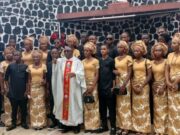 Rev (Dr) Michael Domingo...with the graduating students on Sunday...