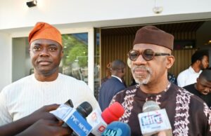 Photo: When Ogun’s Dapo Abiodun Visited Gov Makinde In Ibadan Engineer Seyi Makinde, right, with his visitor, Prince Dapo Abiodun...on Tuesday...