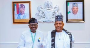 Shettima: I’ll Support University Of Ibadan To Remain The First And The Best Vice President Kashim Shettima, right, with Professor Kayode Adebowale of UI...